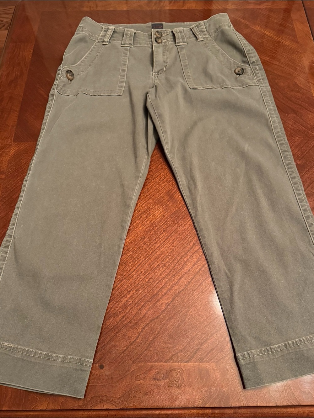 Jag Jeans Capris in Olive Green - Classic Fit Size 6
